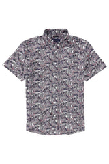 HALYARD SS Navy Blazer Palm Print
