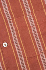 HAWAIIAN SS Rust Stripe