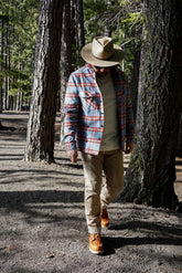 BENSON PLAID LS Blue