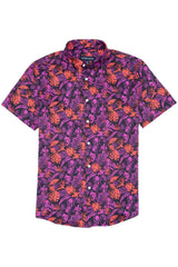 HALYARD SS Hibiscus Palm Print