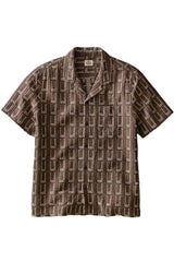 DOBBY RESORT SHIRT Brown