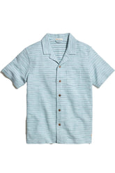 BEACH TEXTURE RESORT SHIRT Sterling Blue