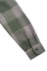 BENSON LS Olive Buffalo Plaid
