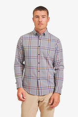 CITY FLANNEL Gray Heather Large Plaid