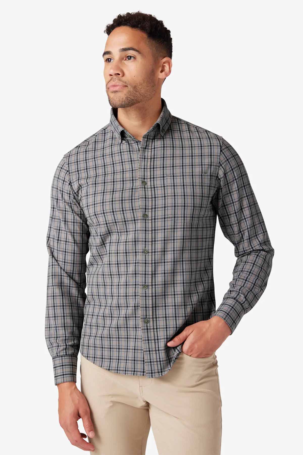 CITY FLANNEL Nickel Houston Plaid