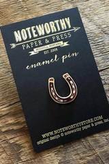 HORSESHOE ENAMEL PIN