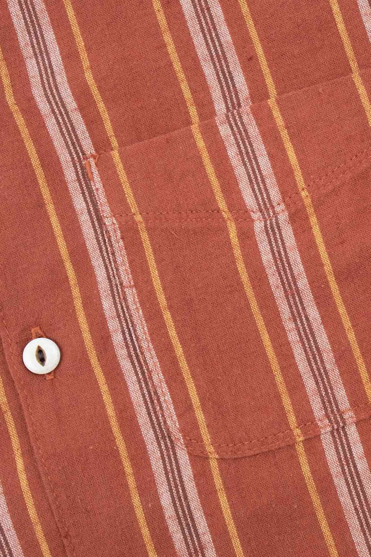 HAWAIIAN SS Rust Stripe