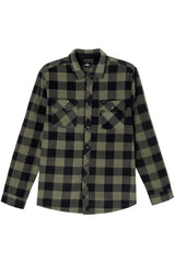 GLACIER PLAID SUPERFLEECE Dark Olive
