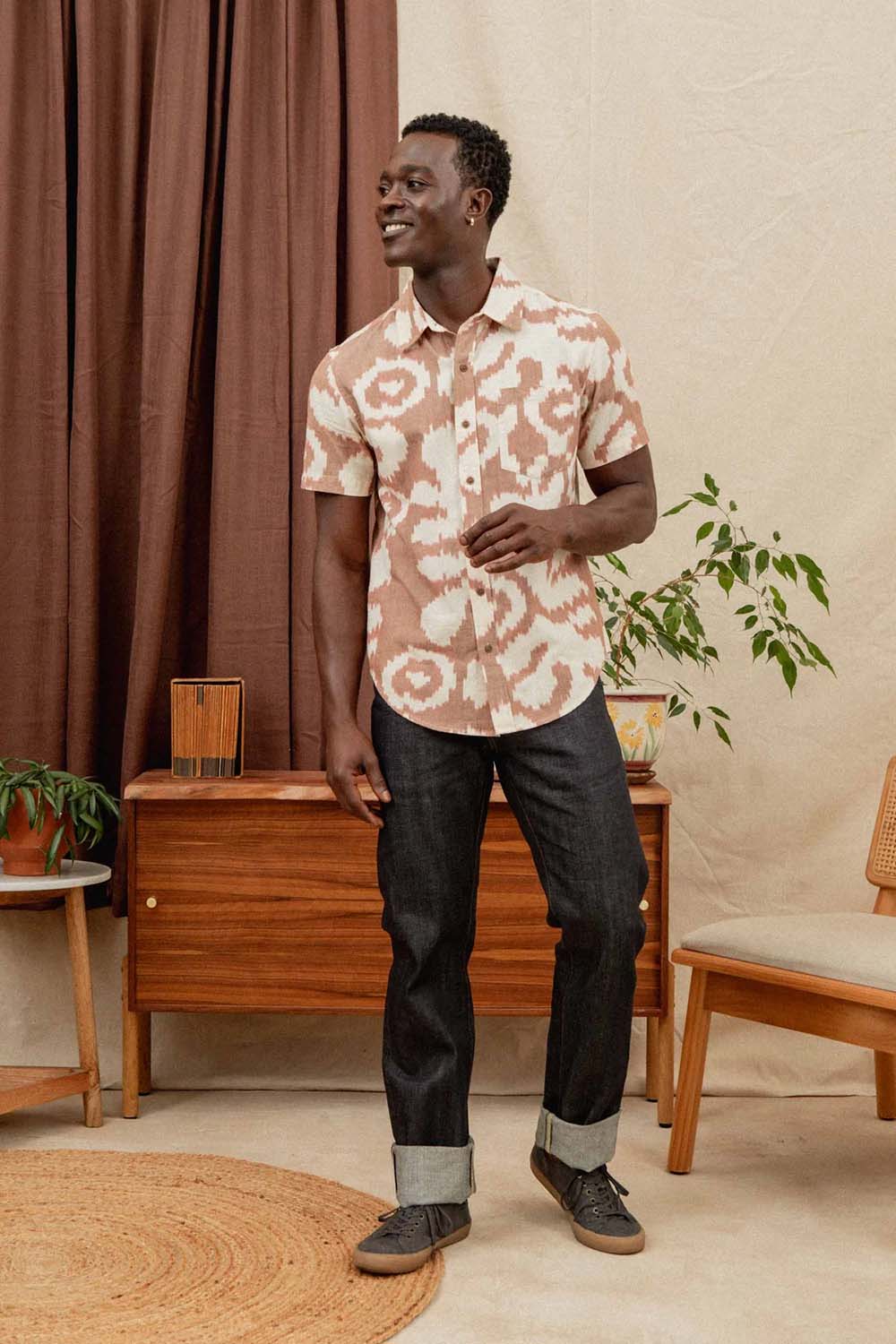HARBOR SLIM SHIRT Pop Leaf