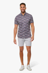 HALYARD SS Navy Blazer Palm Print