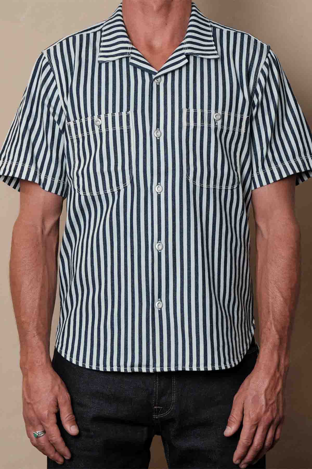 DAYTON SS Indigo Stripe