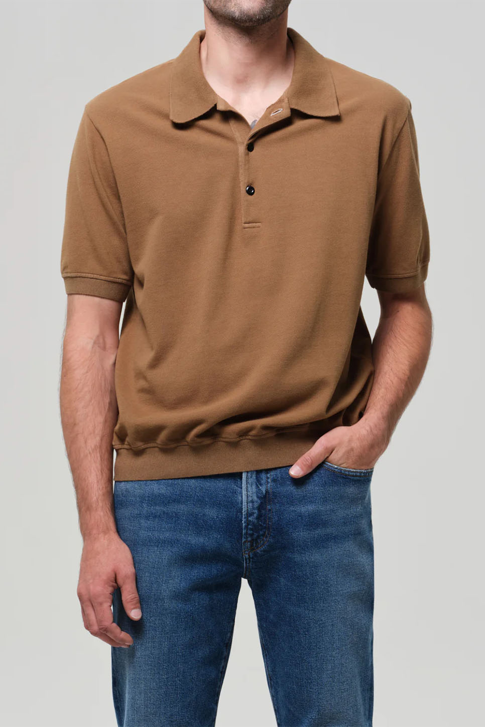 BANDED POLO Vintage Kelp