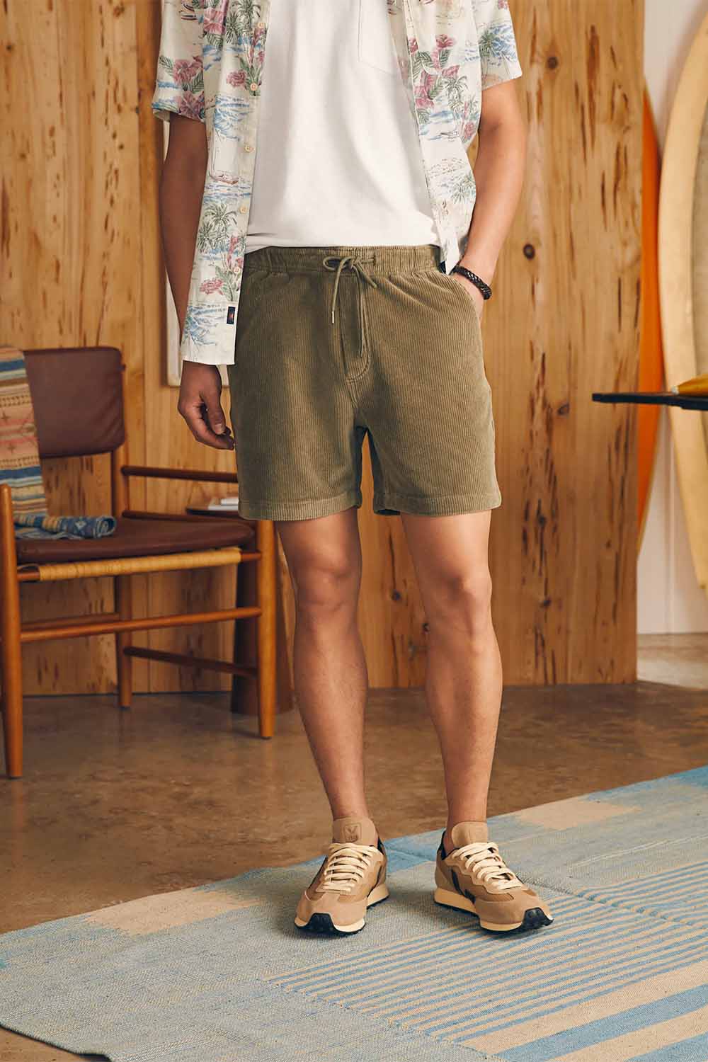 DRAWSTRING CORD SHORT Surplus Olive