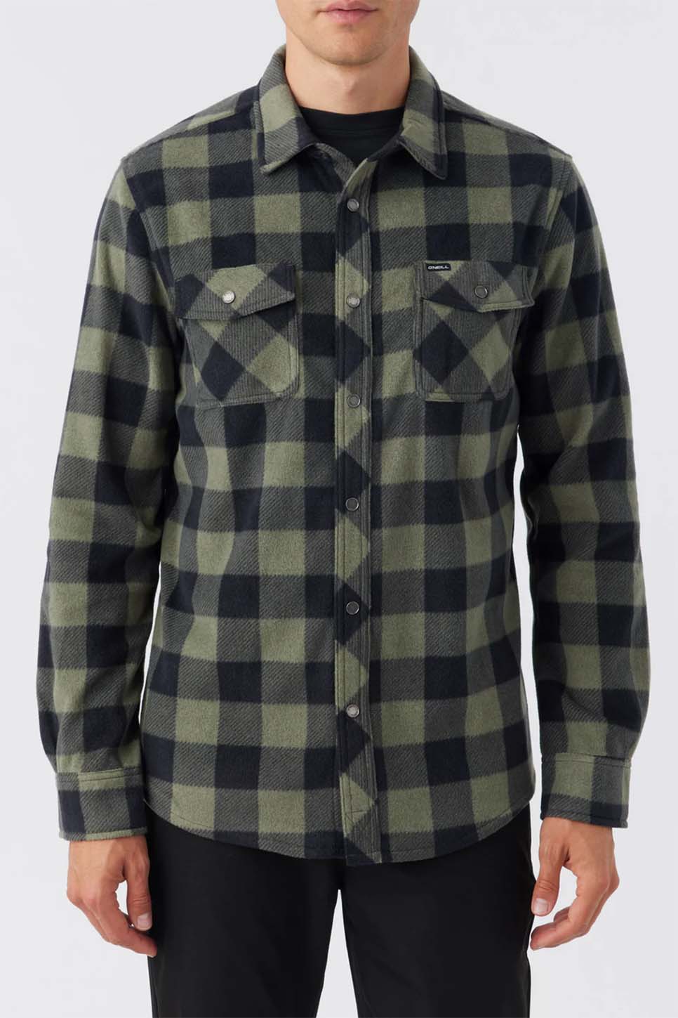 GLACIER PLAID SUPERFLEECE Dark Olive