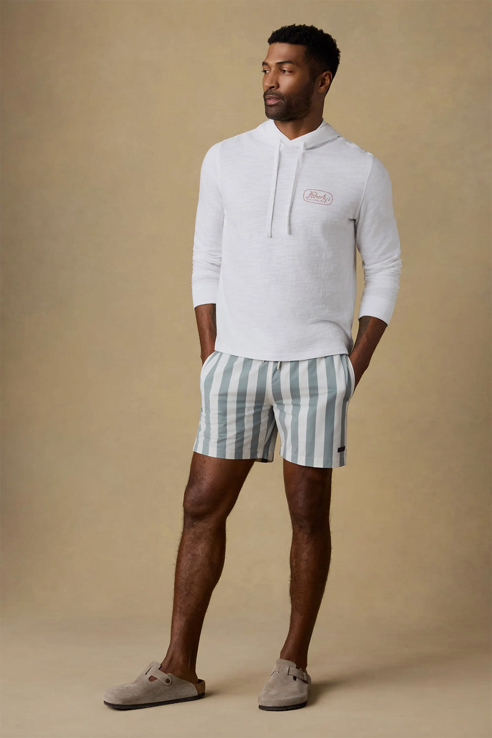 ALL DAY TRUNK Sage Awning Stripe