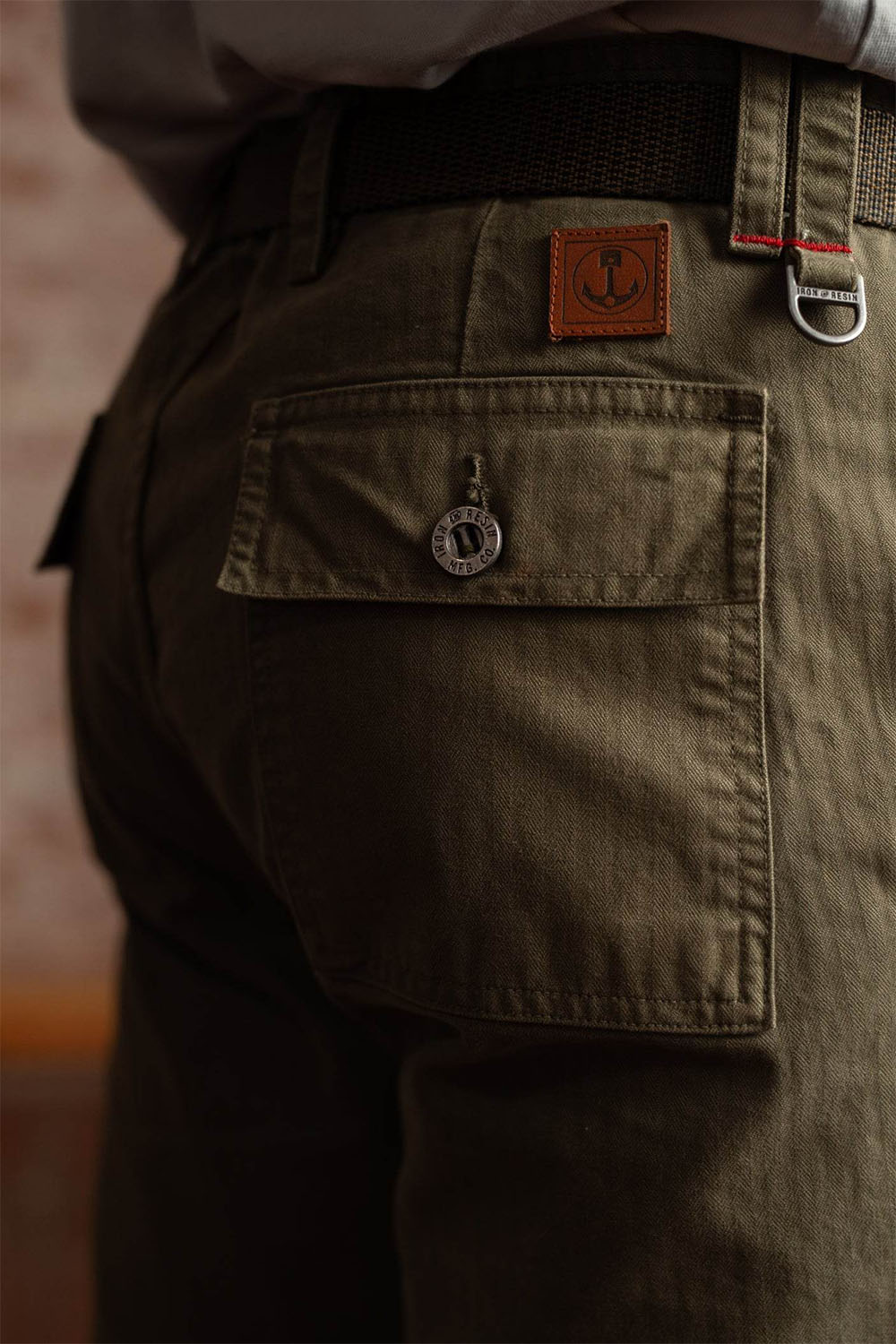 HERRINGBONE BRIGADE PANT Army
