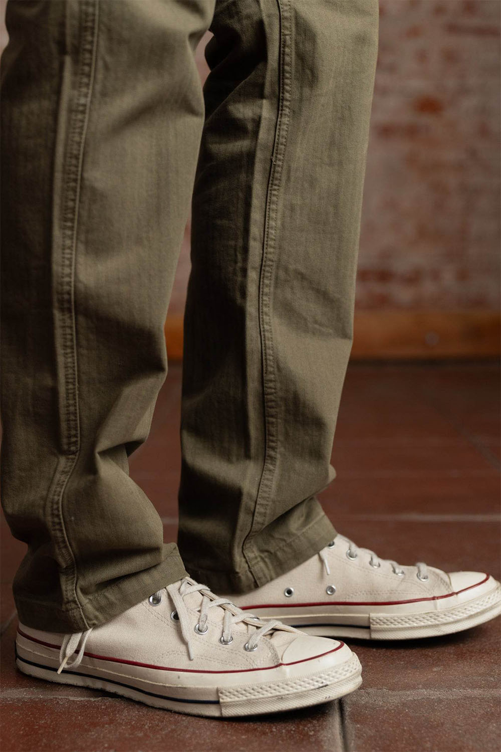 HERRINGBONE BRIGADE PANT Army