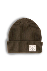 FISHERMAN BOX LABEL BEANIE Olive