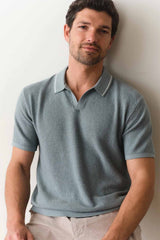 GREYSON SWEATER POLO Slate