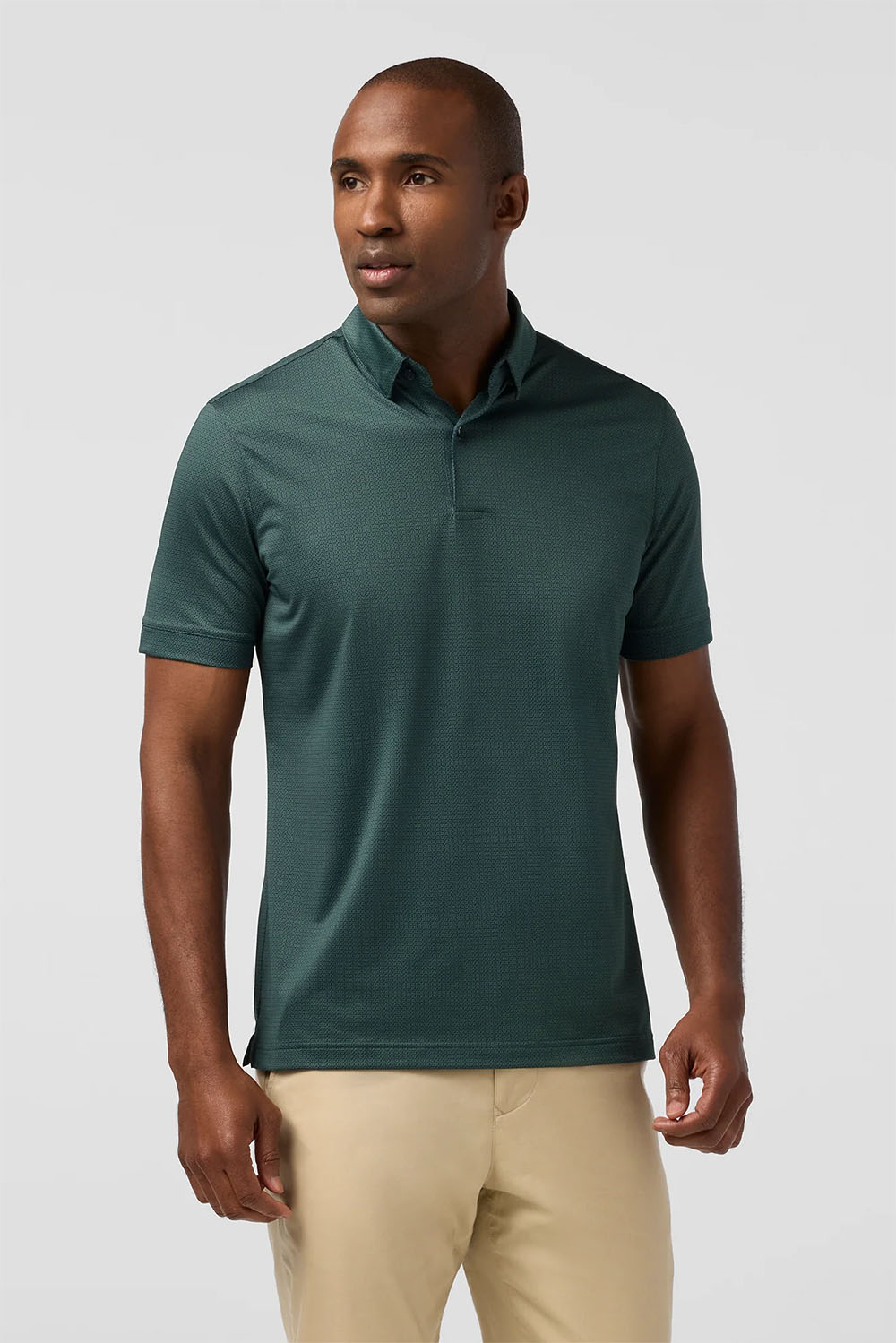 HALYARD POLO Pine Block Dot