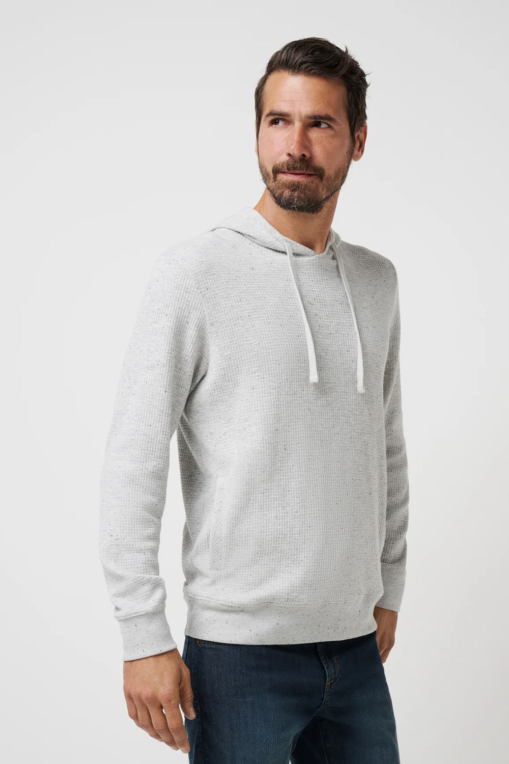 CLOUD WAFFLE HOODIE Light Grey