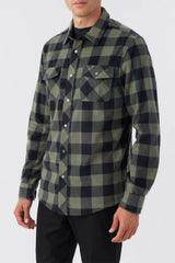 GLACIER PLAID SUPERFLEECE Dark Olive
