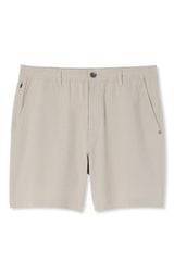 AIM E-WAIST SHORT Khaki Linen Texture